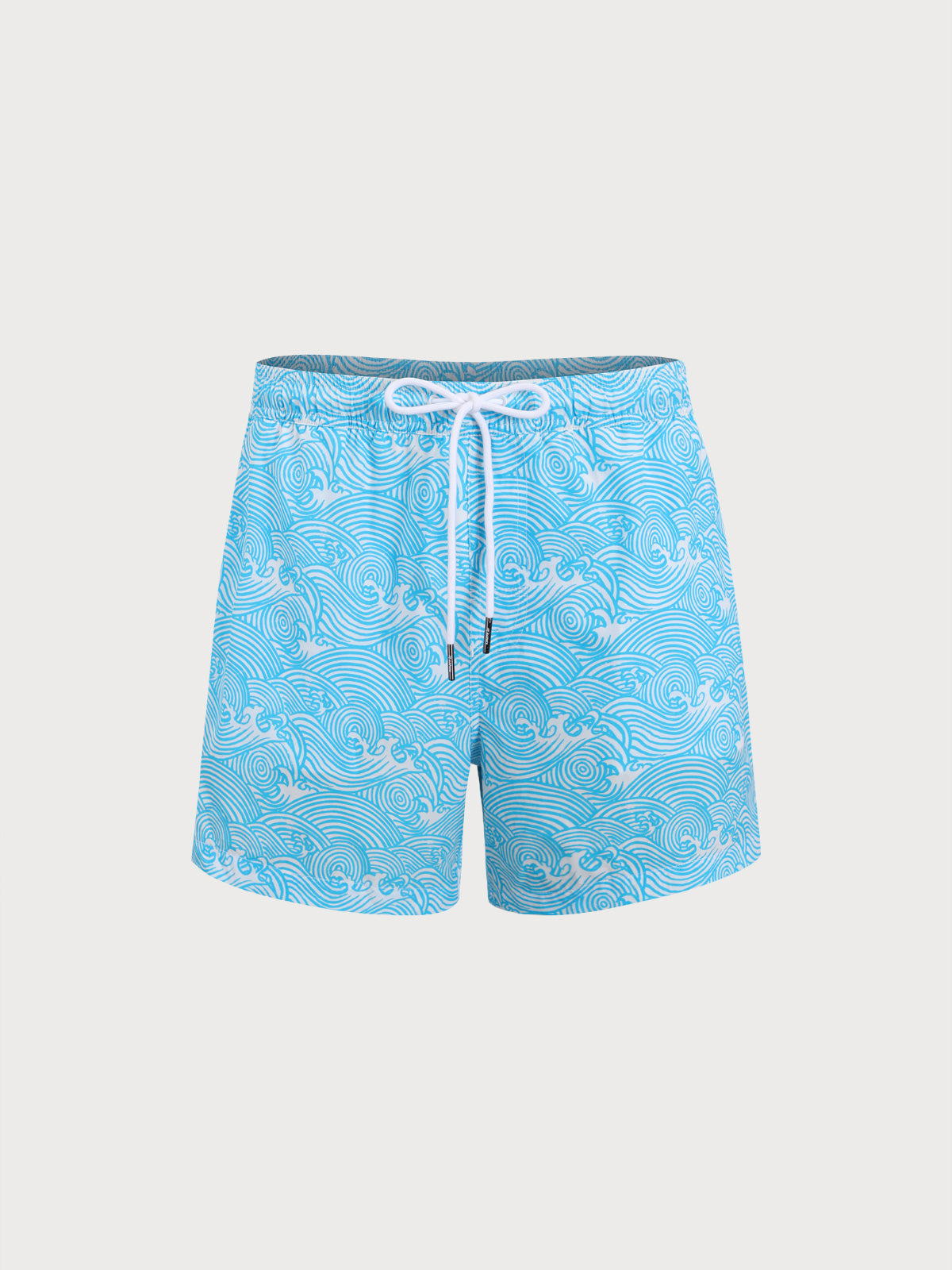 Men'S Woven Nail Spandex Swim Shorts Blue Men's Beach Shorts - HAPNIXSTORE