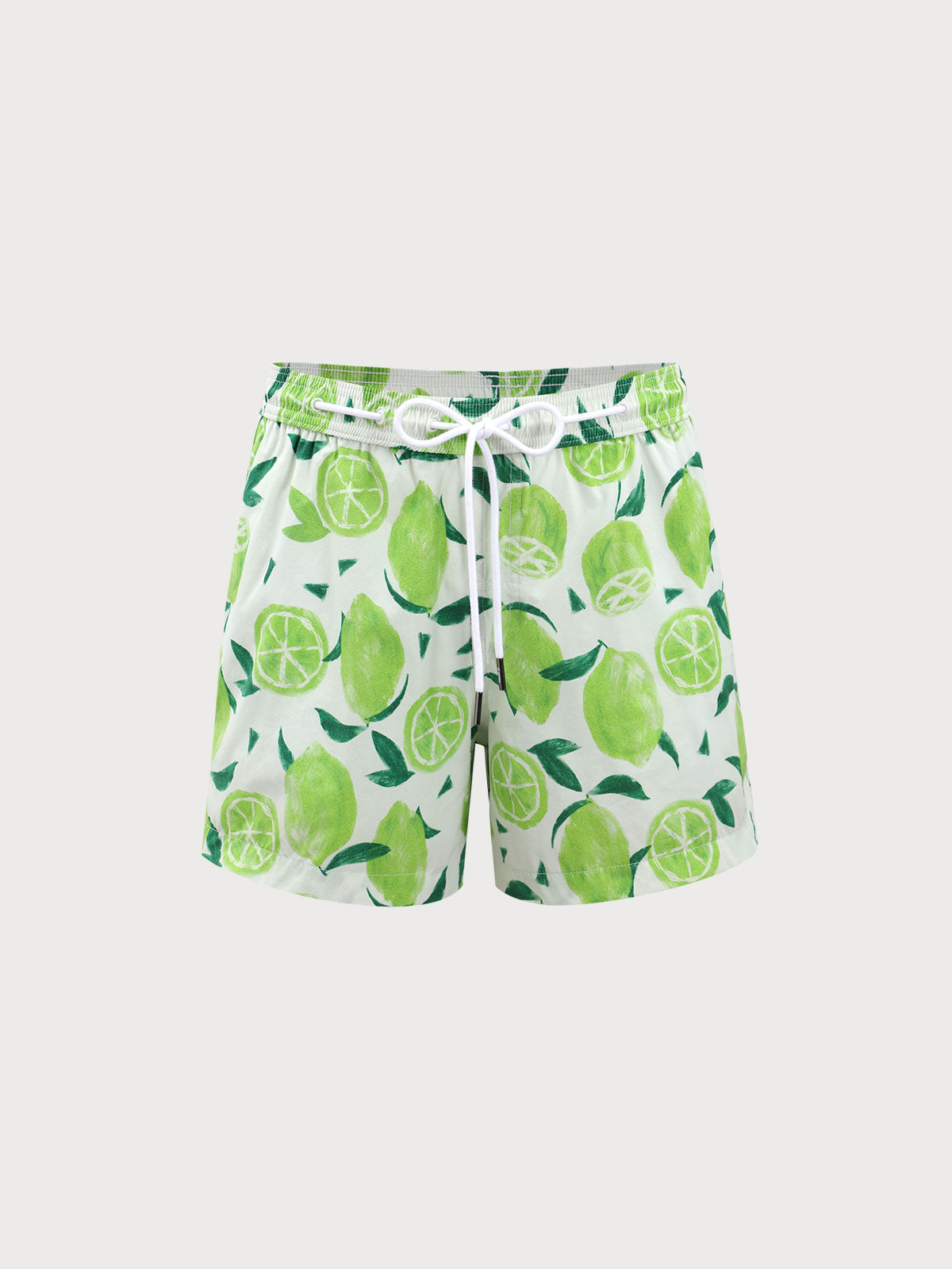 Men'S Woven Nail Spandex Swim Shorts Green Men's Beach Shorts - HAPNIXSTORE