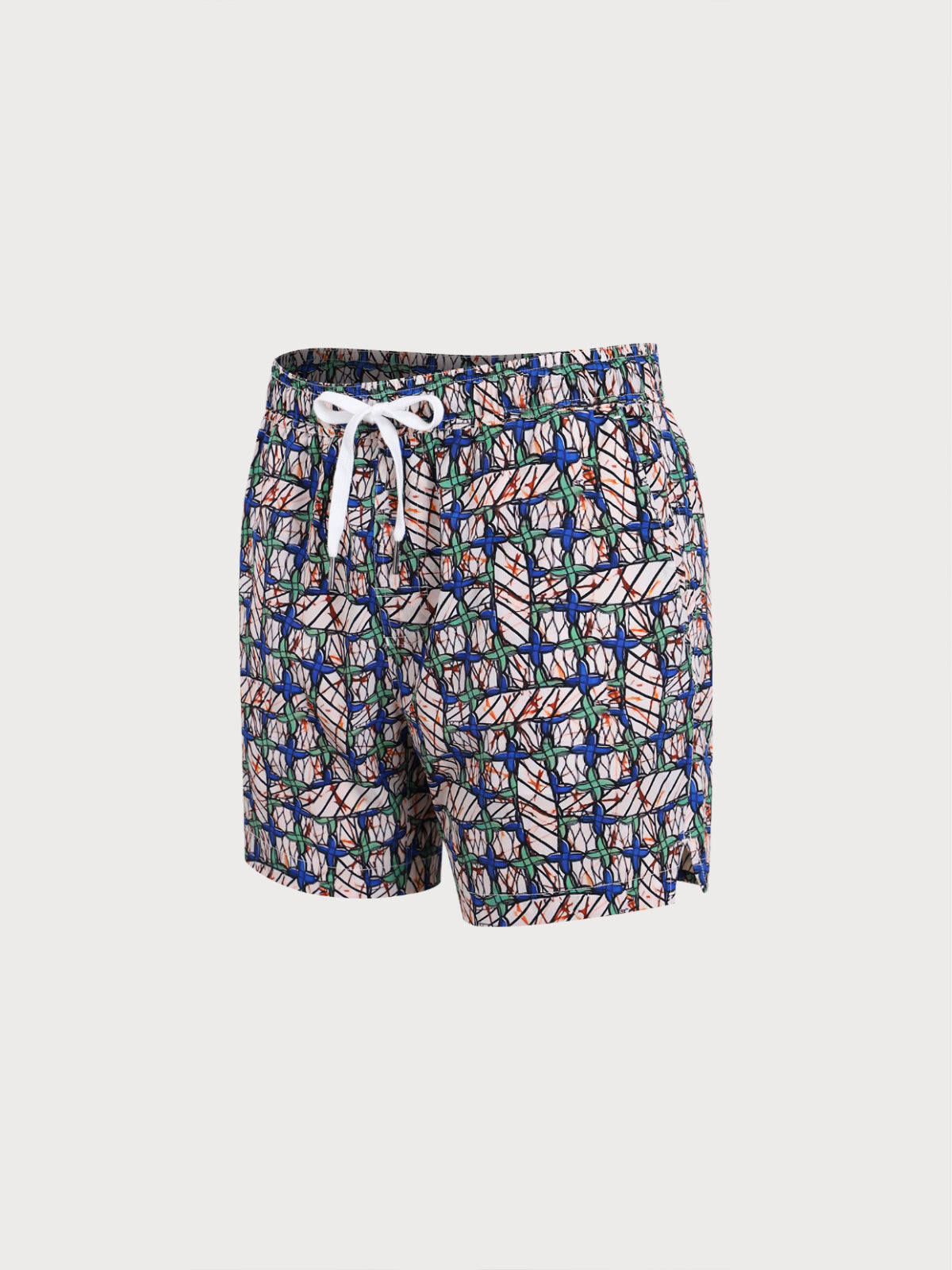Men'S Woven Nail Spandex Swim Shorts Men's Beach Shorts - HAPNIXSTORE