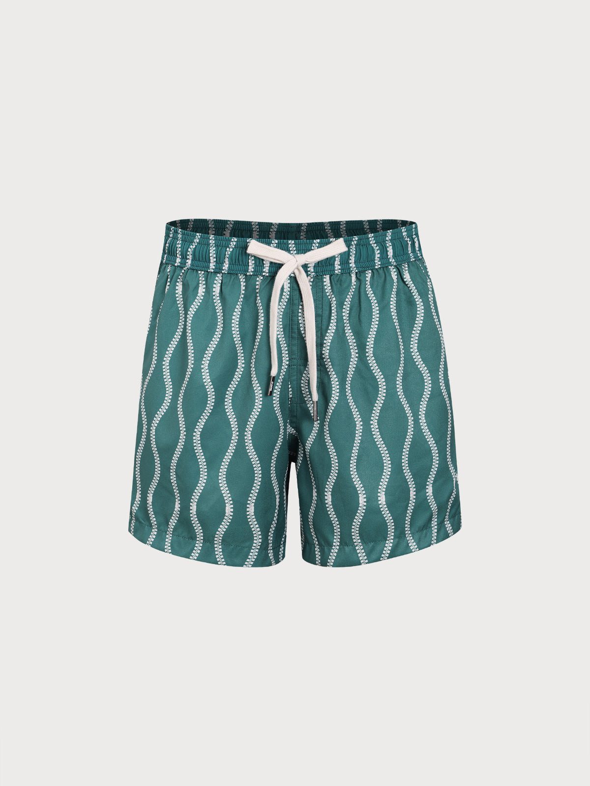 Men'S Woven Polyester-Spandex Swim Shorts Men's Beach Shorts - HAPNIXSTORE