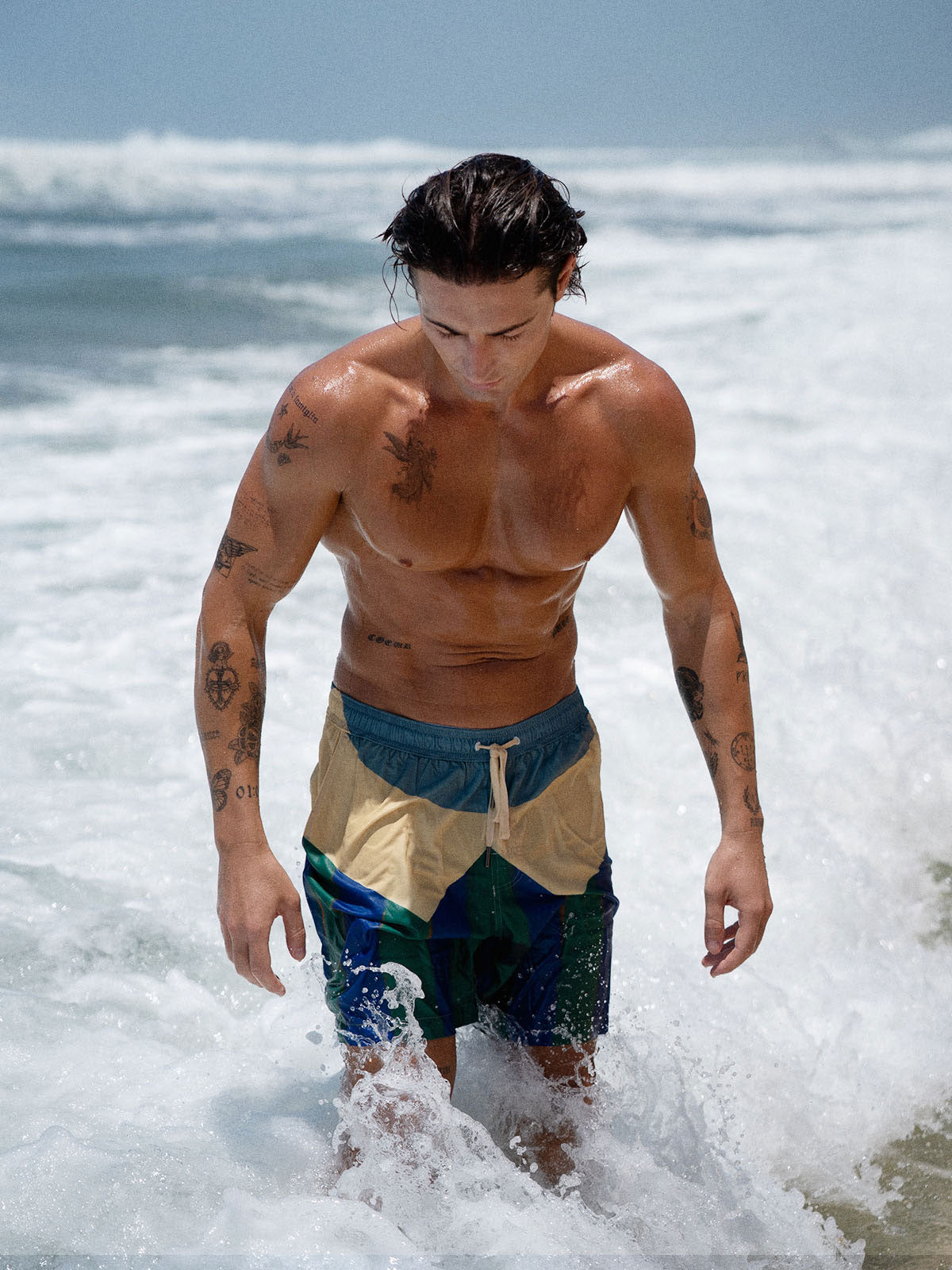 Men's woven blend swim shorts Men's Shorts - HAPNIXSTORE