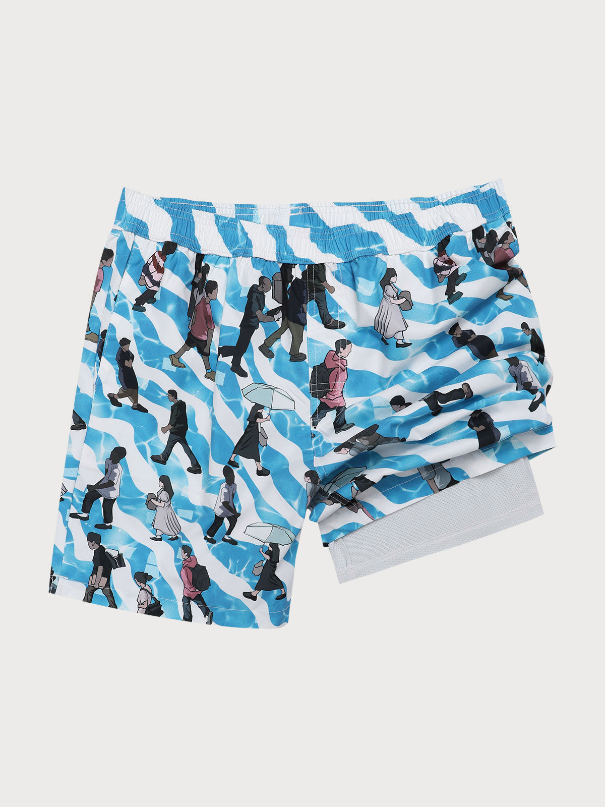 Men's Woven Polyester Swim Shorts Men's Shorts - HAPNIXSTORE