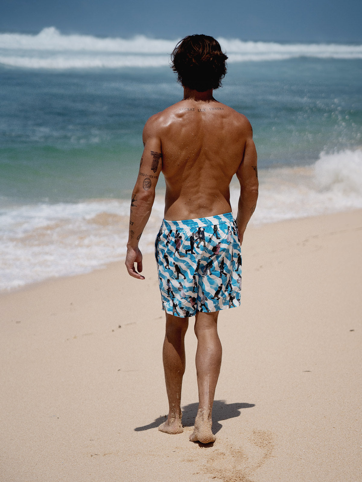 Men's Woven Polyester Swim Shorts Men's Shorts - HAPNIXSTORE