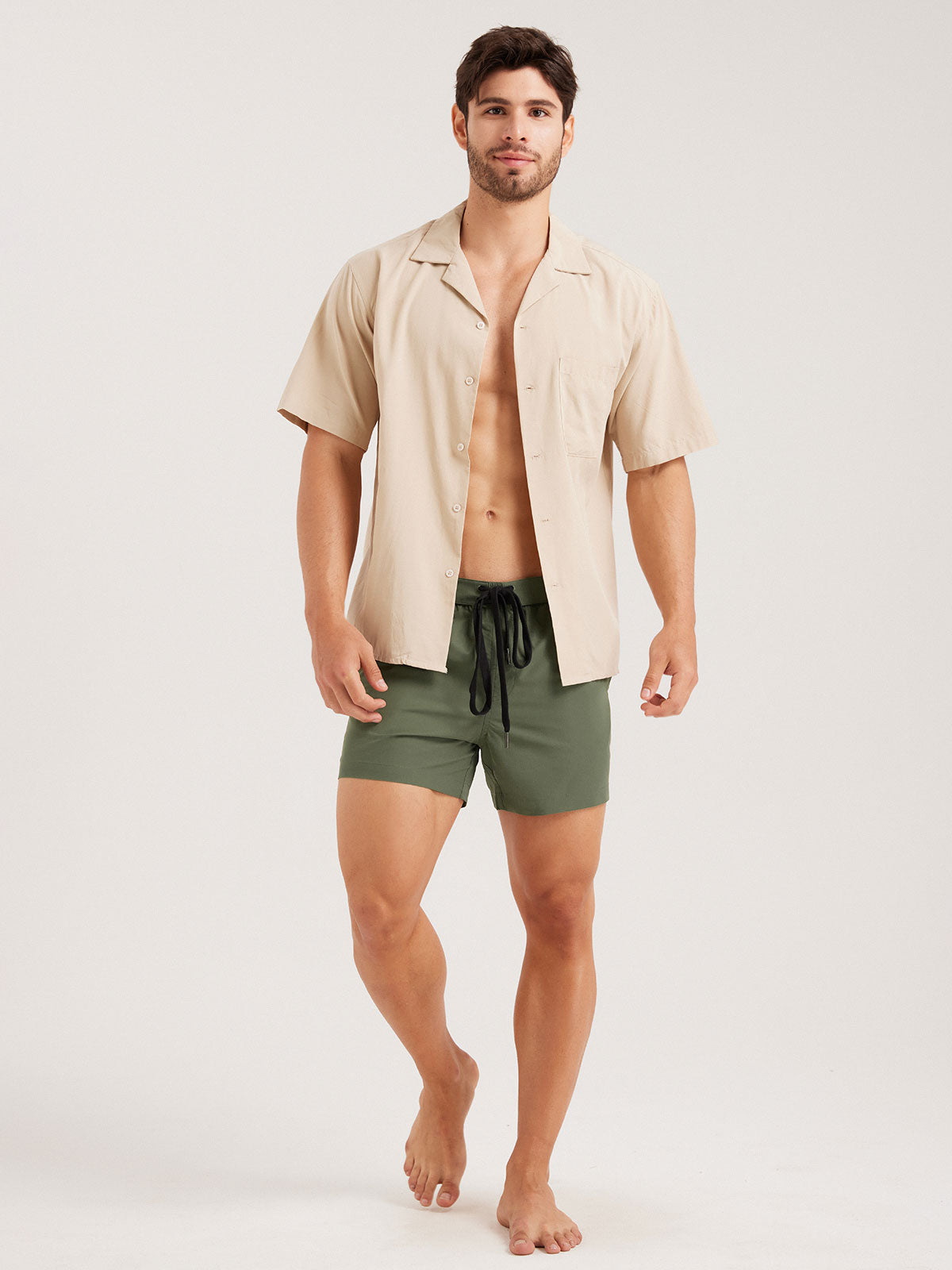 Men's Woven Polyester Swim Shorts Men's Shorts - HAPNIXSTORE