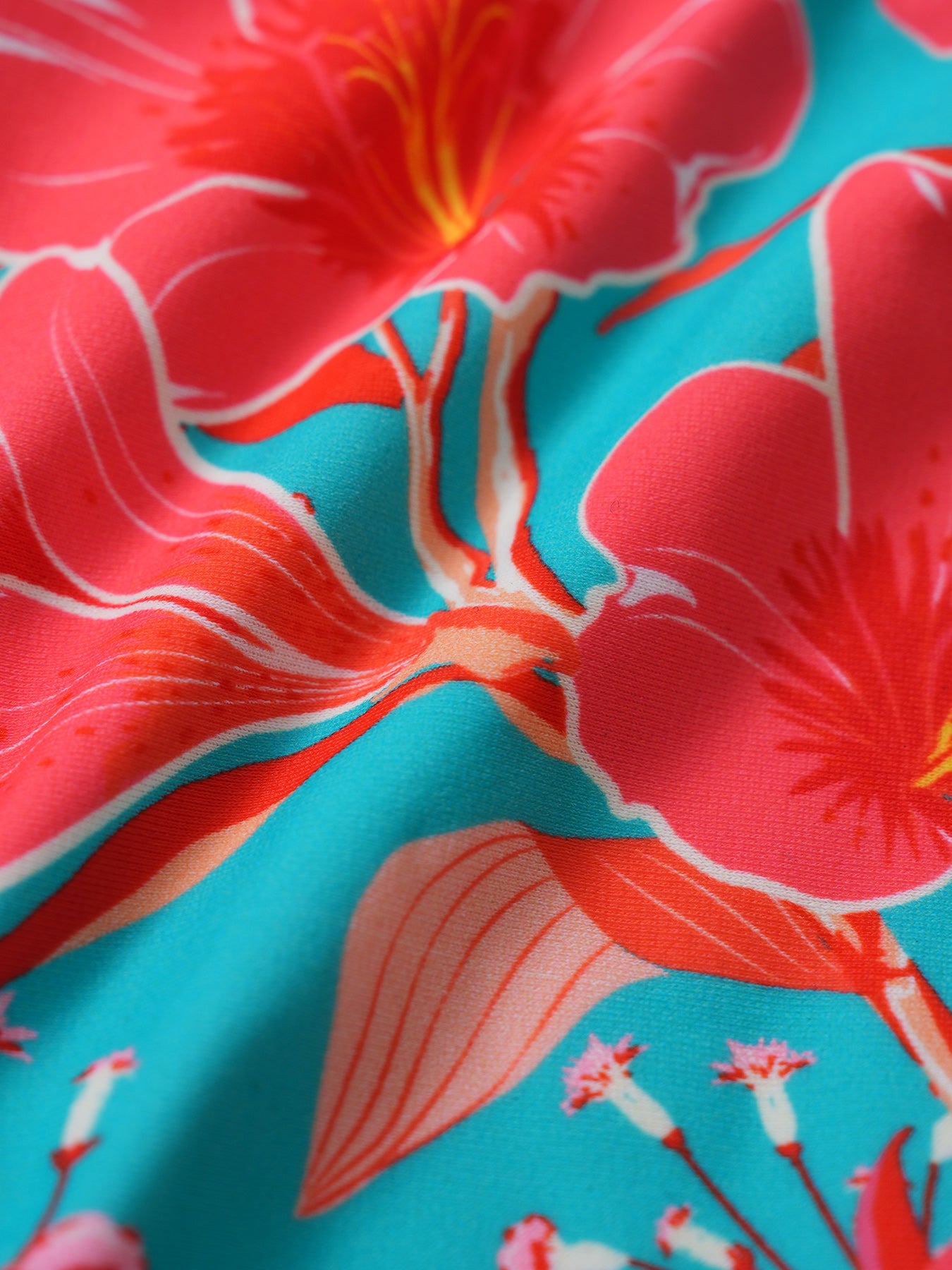 Women's Knitted Nylon Printed Bikini Bottom Bikinis - HAPNIXSTORE