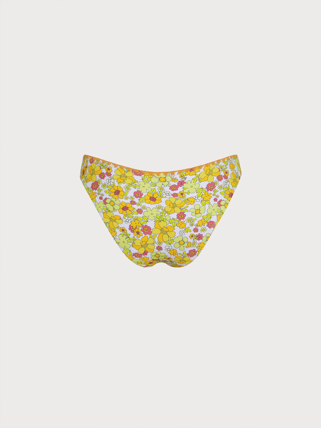 Women's Knitted Nylon Printed Bikini Bottom Bikinis - HAPNIXSTORE
