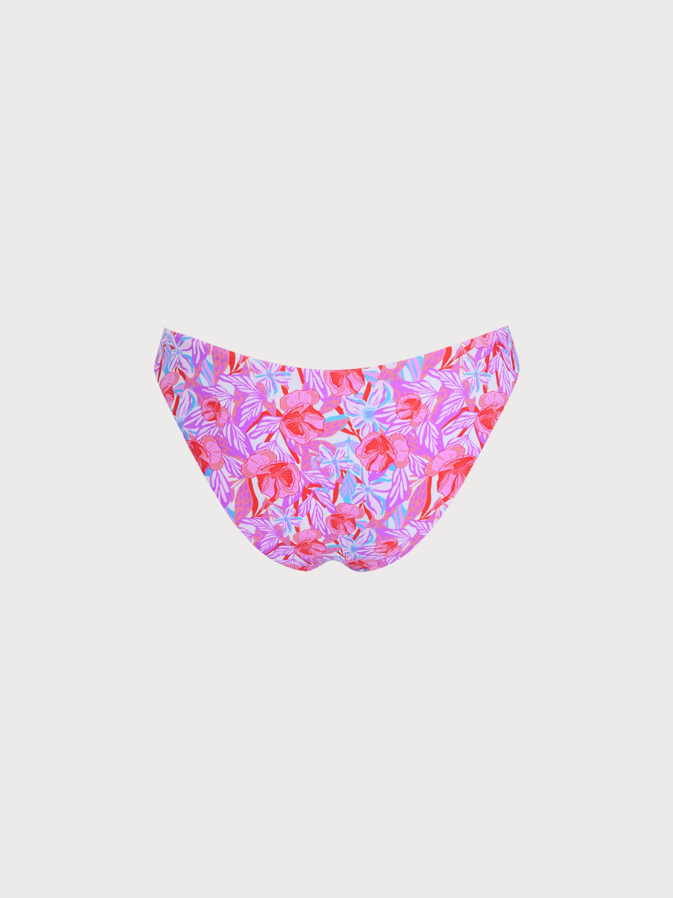 Women's Knitted Nylon Printed Bikini Bottom Bikinis - HAPNIXSTORE