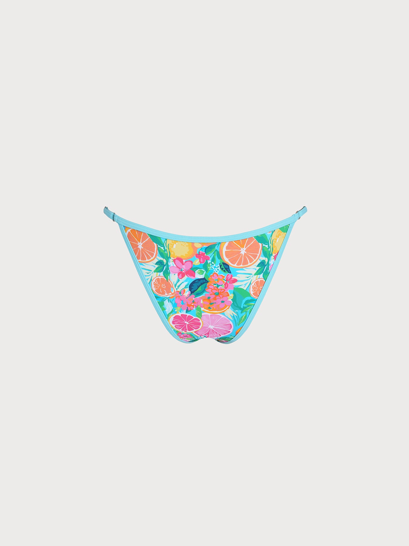 Women's Knitted Nylon Printed Bikini Bottom Bikinis - HAPNIXSTORE