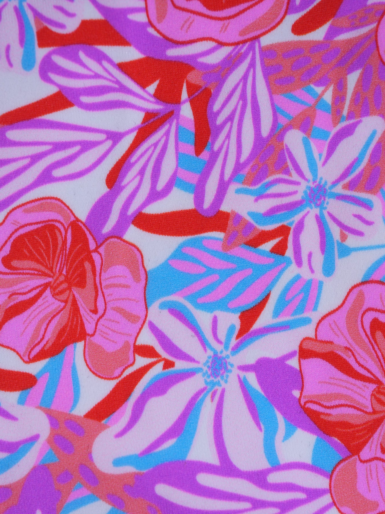 Women's Knitted Nylon Printed Bikini Top Bikinis - HAPNIXSTORE