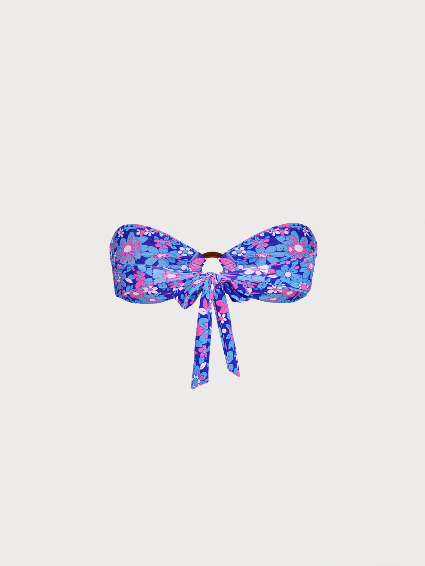 Women's Knitted Nylon Printed Bikini Top Bikinis - HAPNIXSTORE