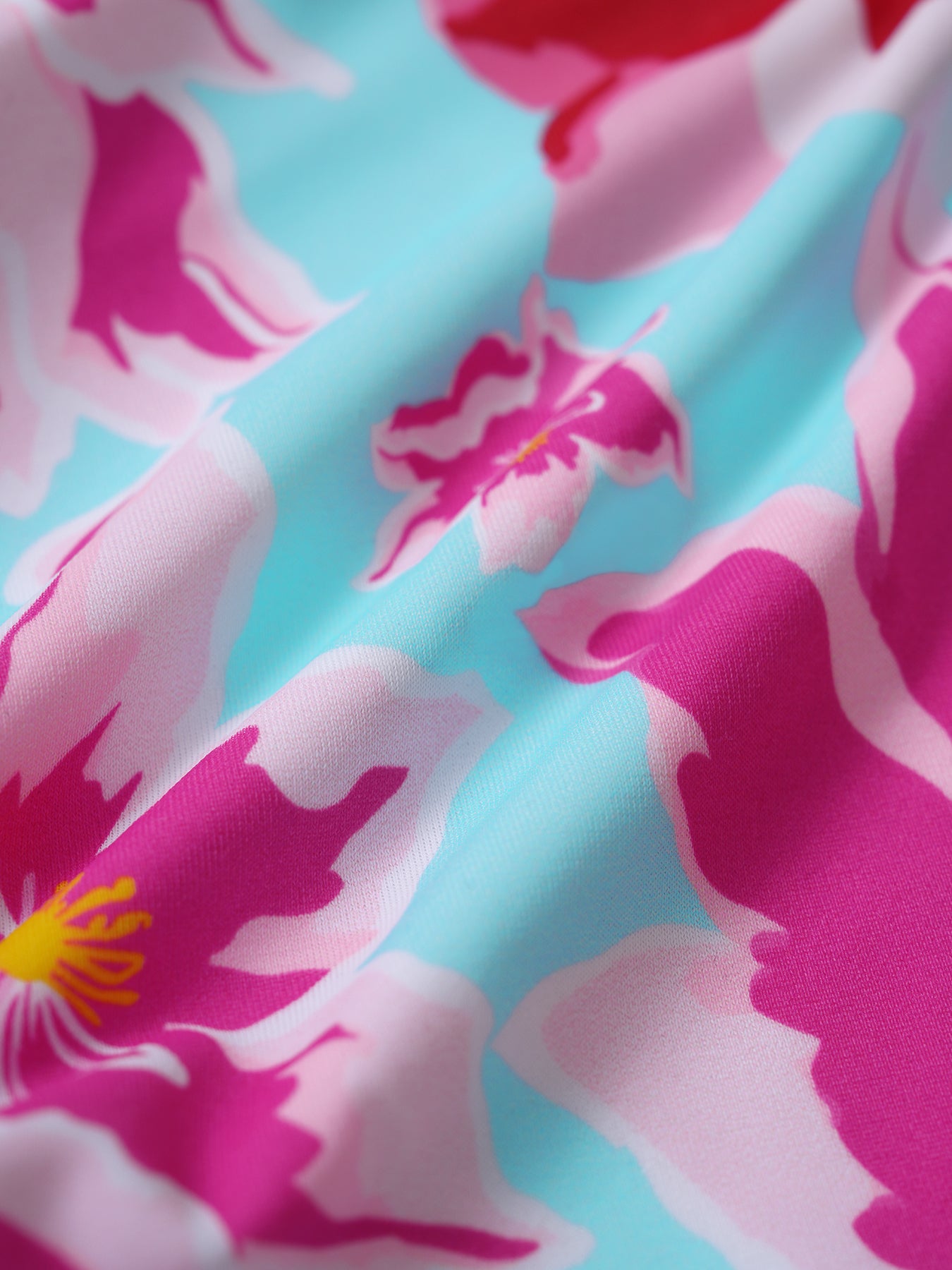 Women's Knitted Nylon Printed Bikini Top Bikinis - HAPNIXSTORE