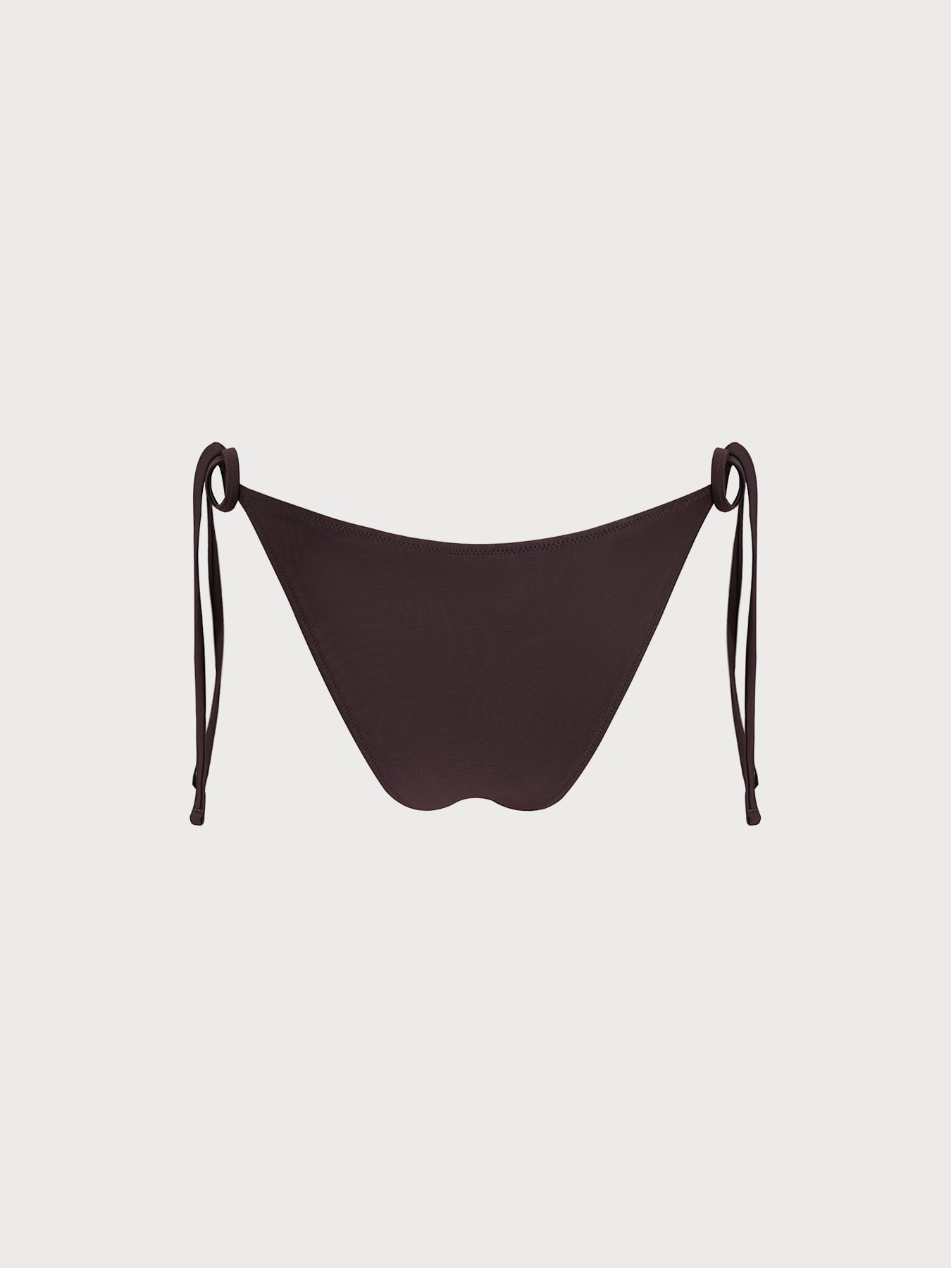 Women's Knitted Nylon Solid Color Bikini Bottom Bikinis - HAPNIXSTORE