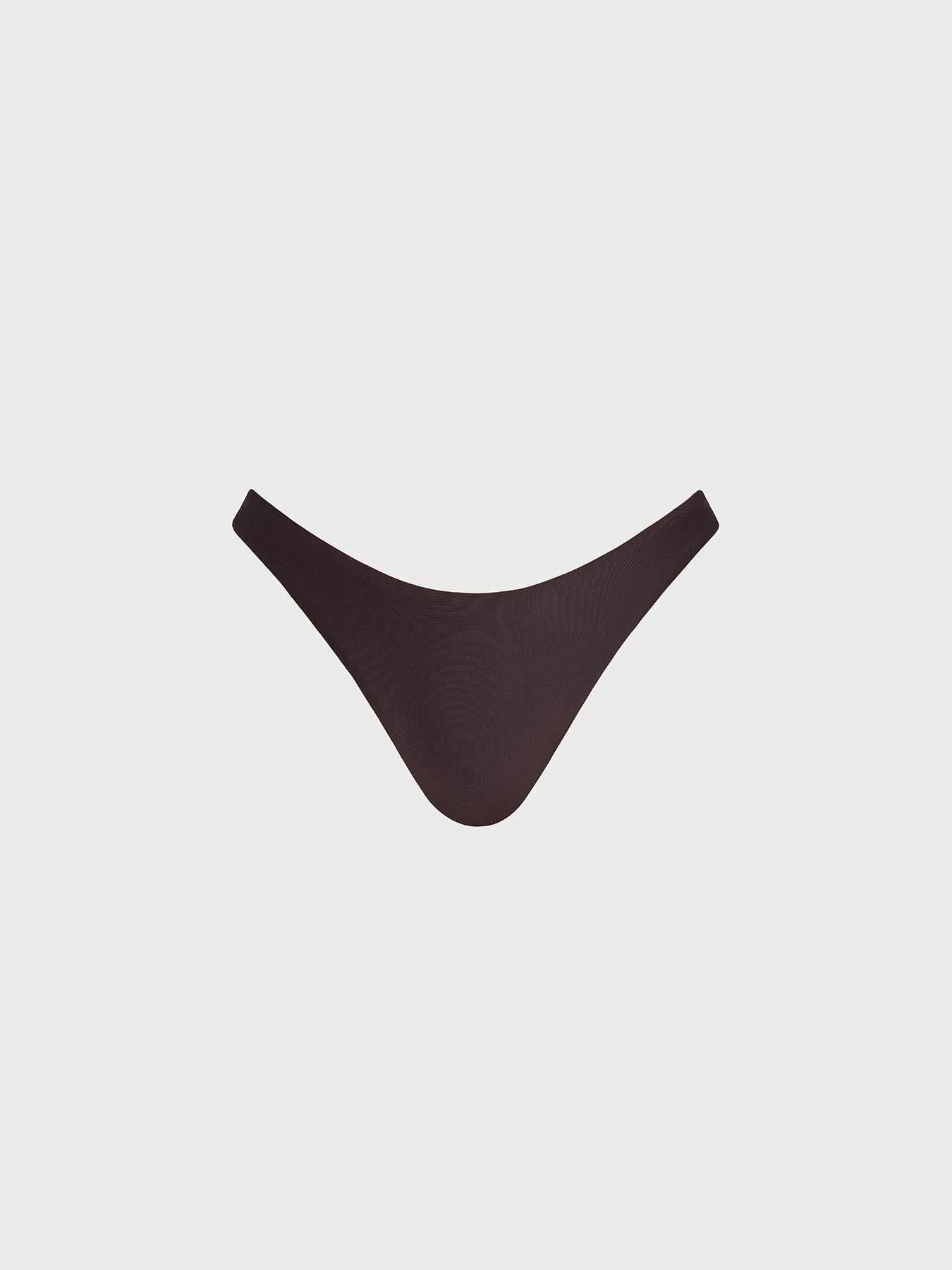Women's Knitted Nylon Solid Color Bikini Bottom Coffee Bikinis - HAPNIXSTORE