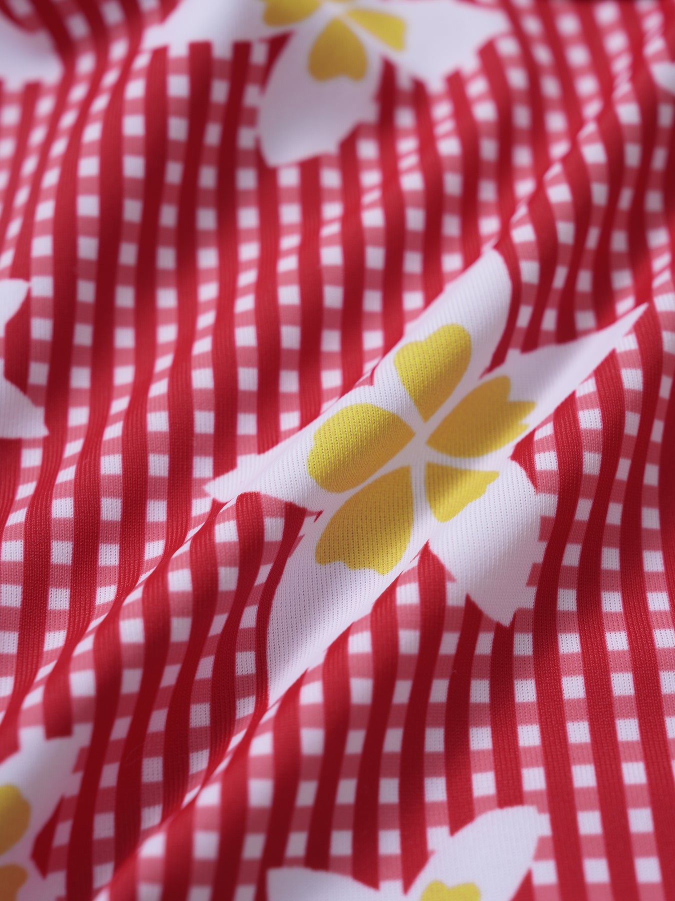 Women's Knitted Polyester Printed Bikini Top Bikinis - HAPNIXSTORE