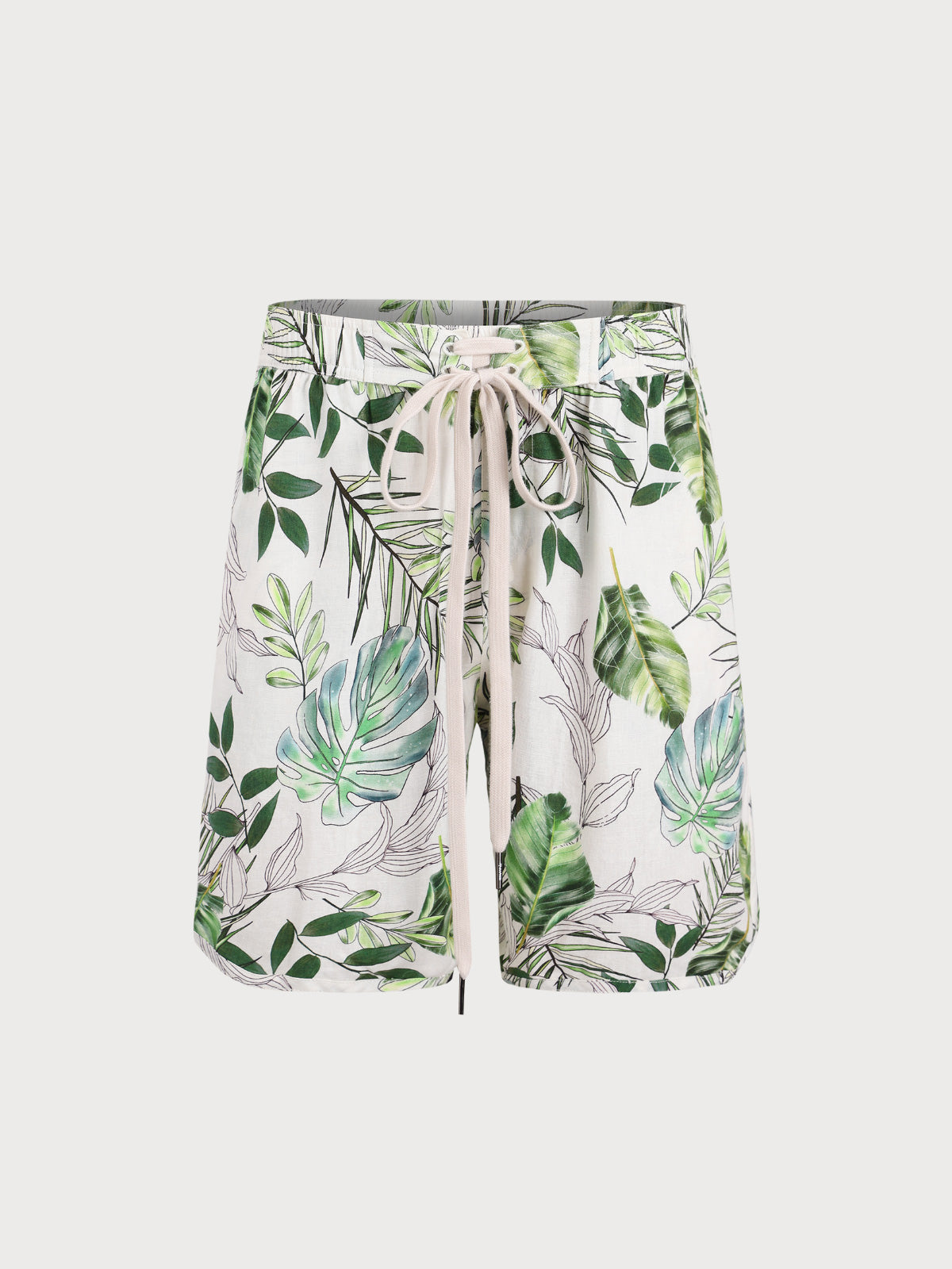 Men'S Woven Linen Swim Shorts Men's Beach Shorts - HAPNIXSTORE