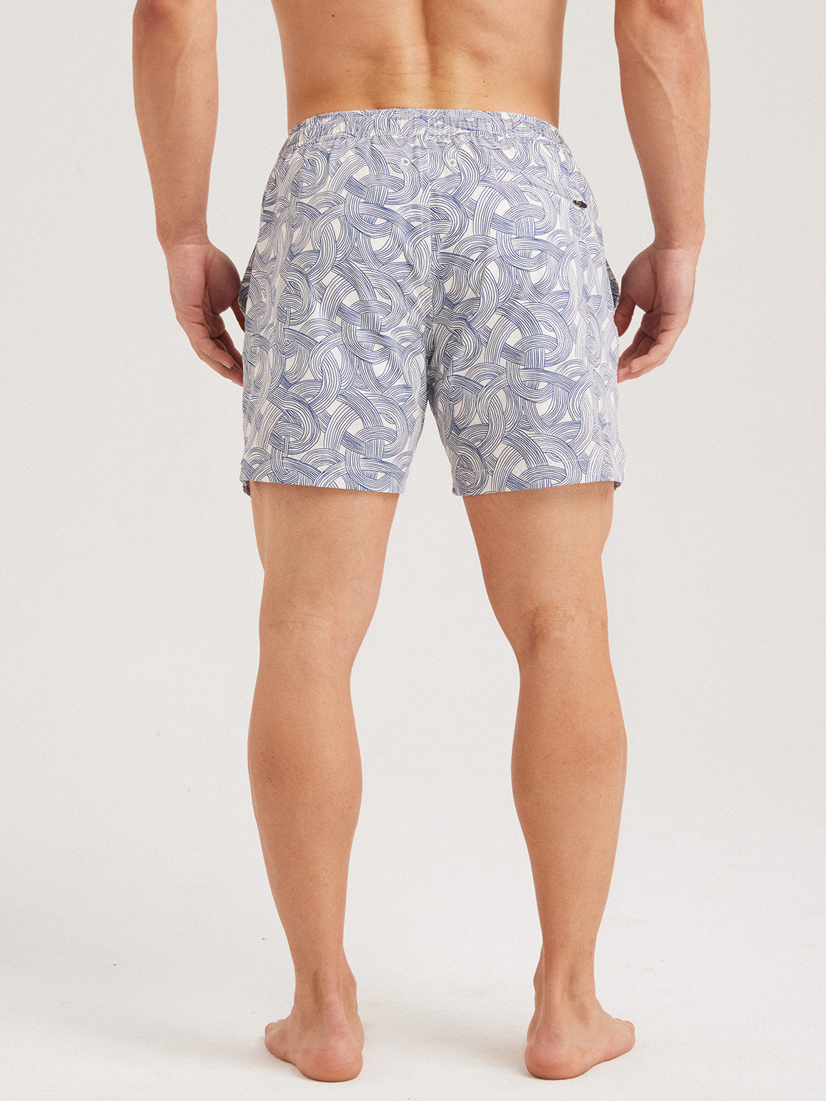 Men'S Woven Nail Spandex Swim Shorts Men's Beach Shorts - HAPNIXSTORE