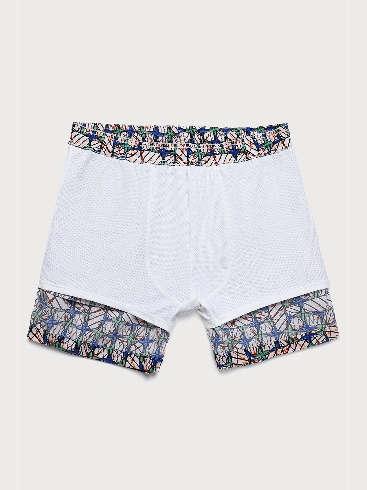 Men'S Woven Nail Spandex Swim Shorts Men's Beach Shorts - HAPNIXSTORE