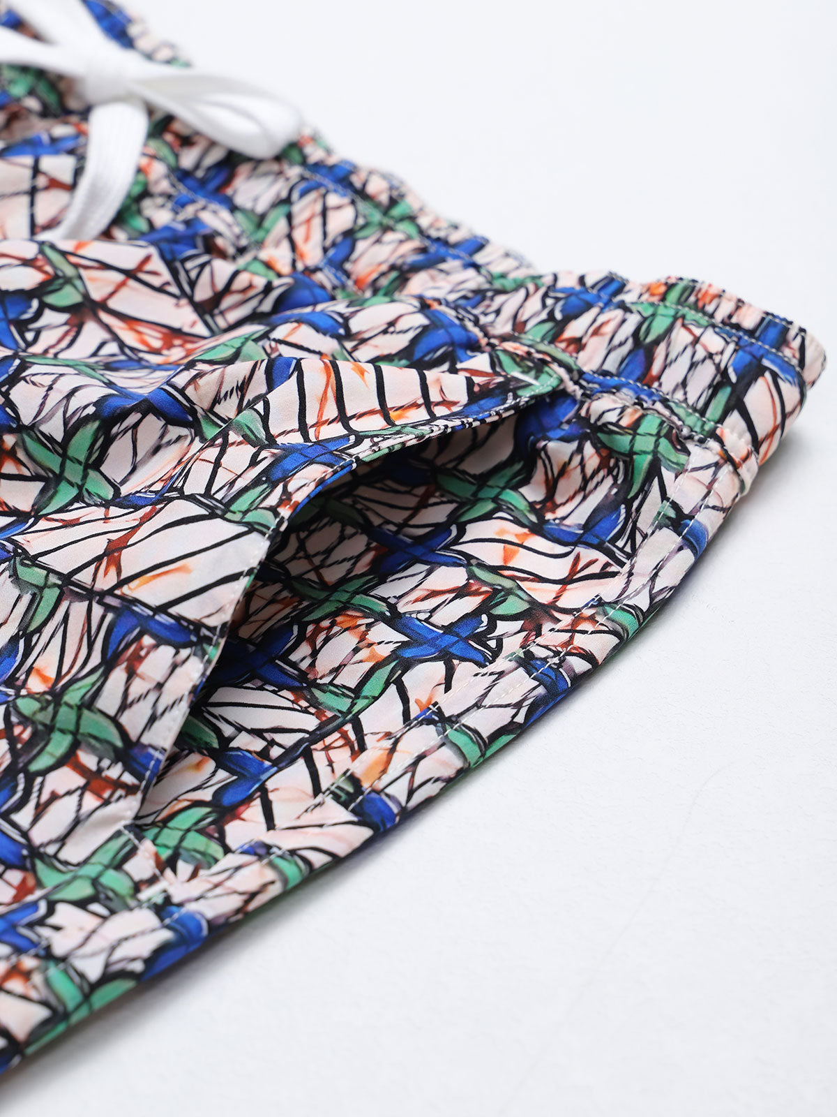Men'S Woven Nail Spandex Swim Shorts Men's Beach Shorts - HAPNIXSTORE