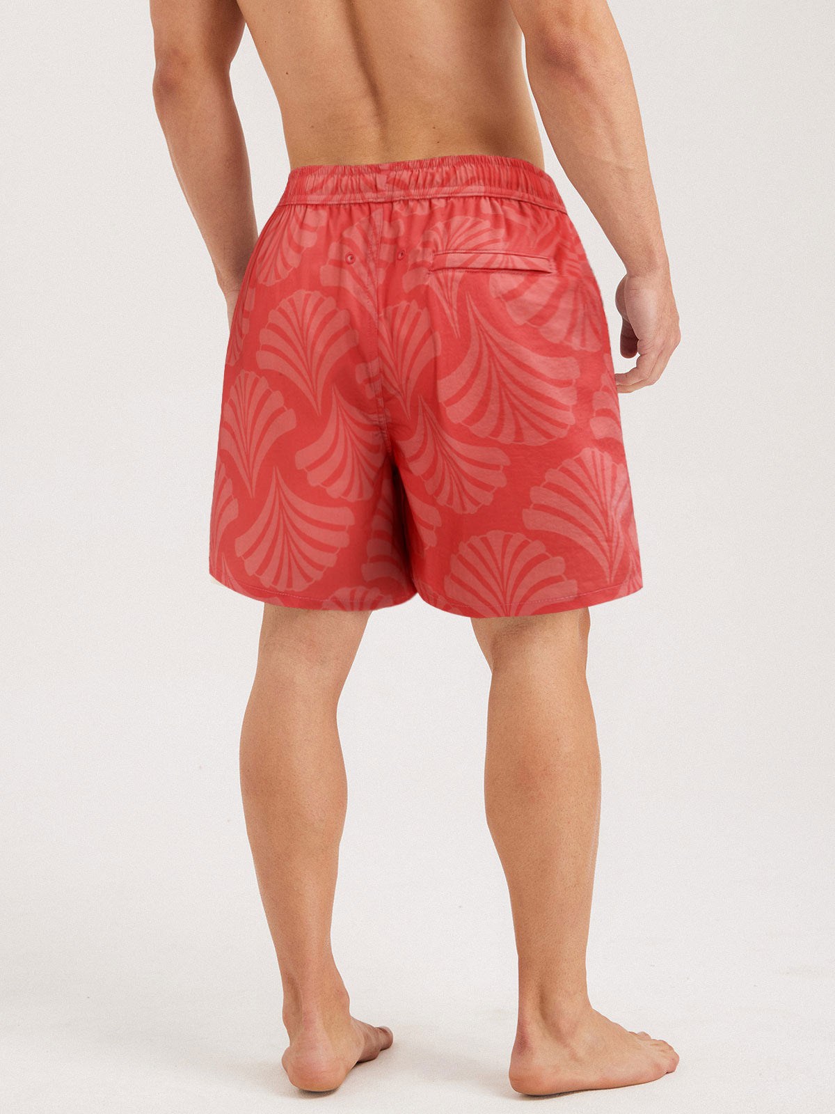 Men'S Woven Nylon-Blend Swim Shorts Men's Beach Shorts - HAPNIXSTORE