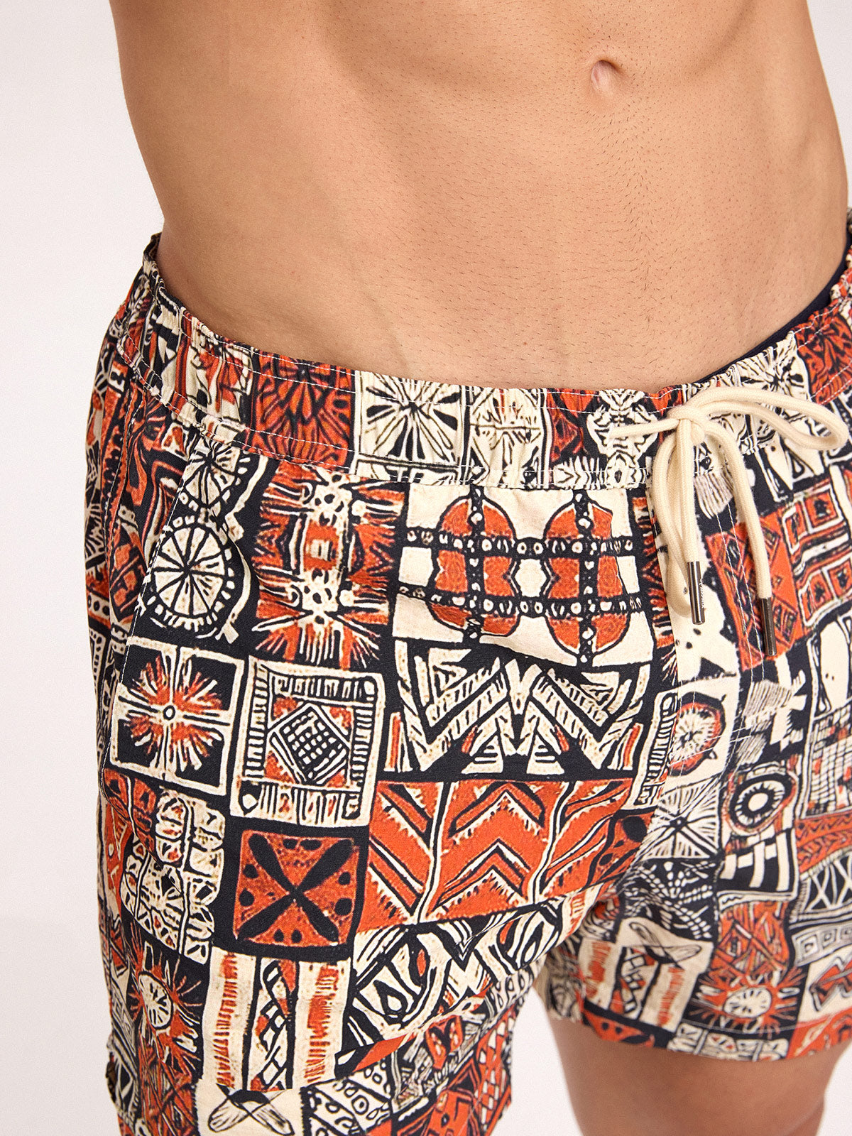 Men'S Woven Nylon Swim Shorts Men's Beach Shorts - HAPNIXSTORE