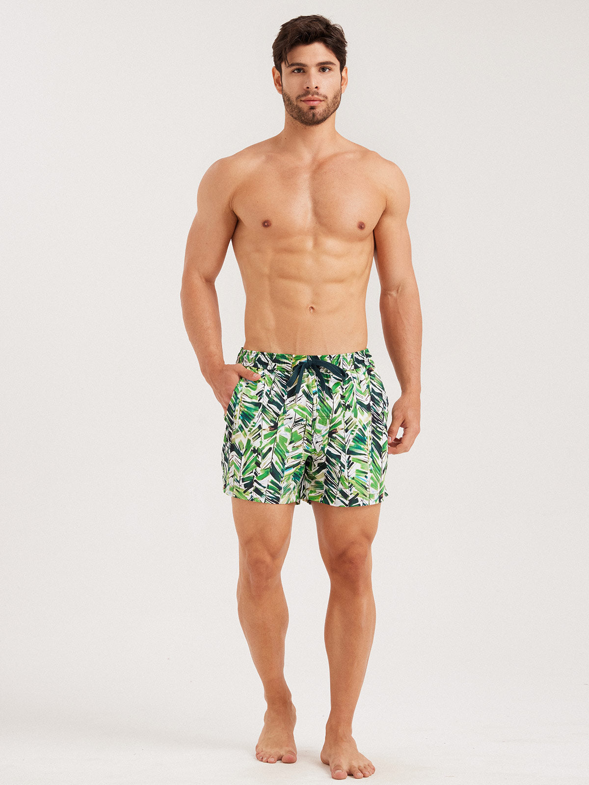 Men'S Woven Nylon Swim Shorts Men's Shorts - HAPNIXSTORE