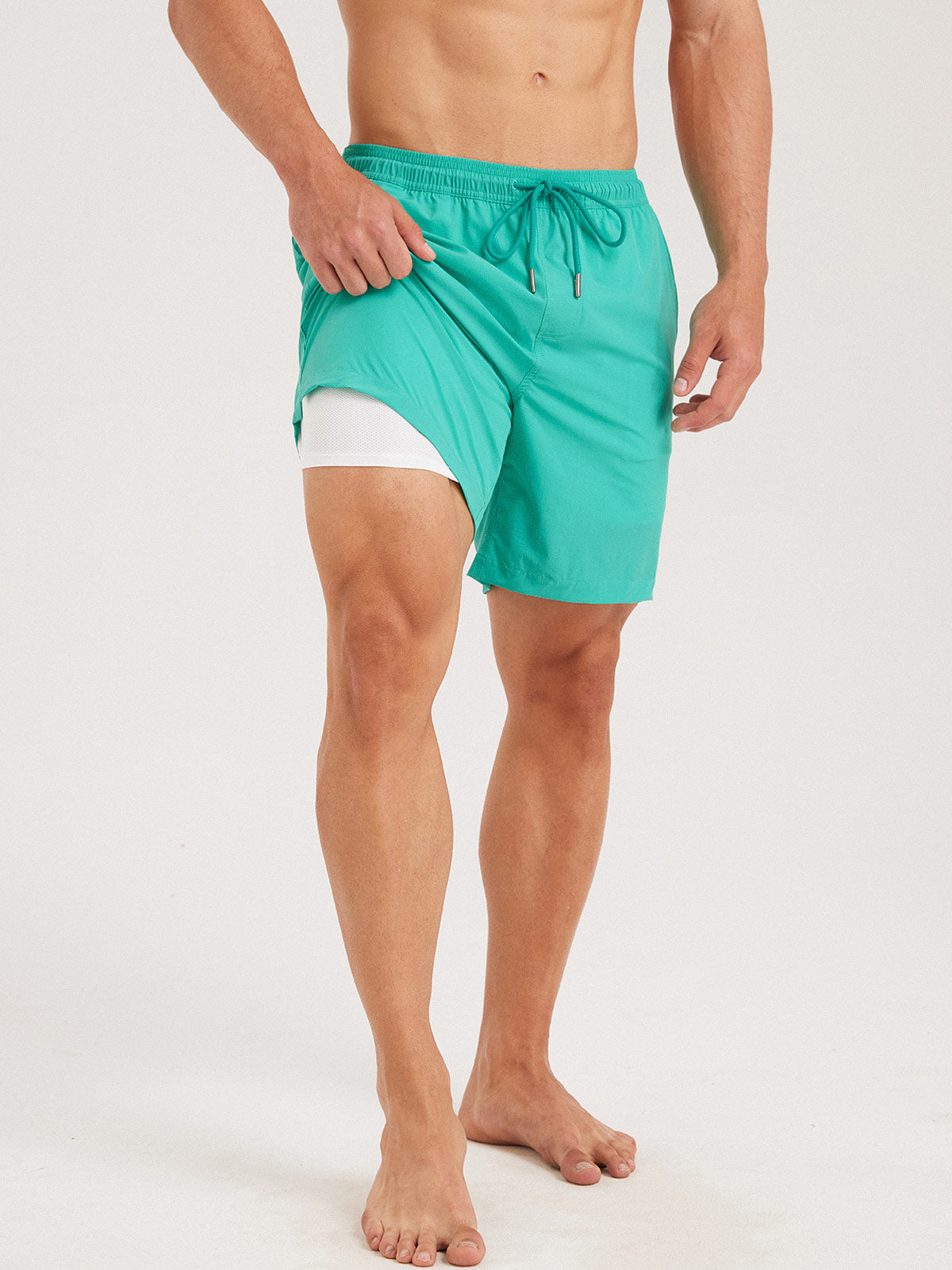 Men'S Woven Nylon Swim Shorts Men's Shorts - HAPNIXSTORE