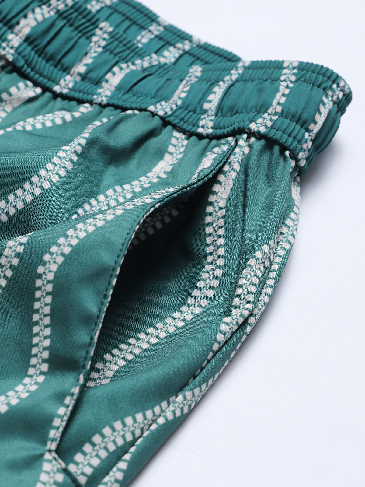 Men'S Woven Polyester-Spandex Swim Shorts Men's Beach Shorts - HAPNIXSTORE