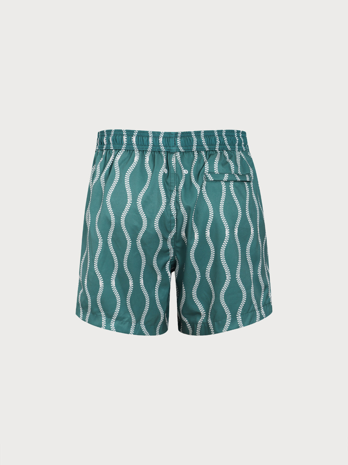 Men'S Woven Polyester-Spandex Swim Shorts Men's Beach Shorts - HAPNIXSTORE