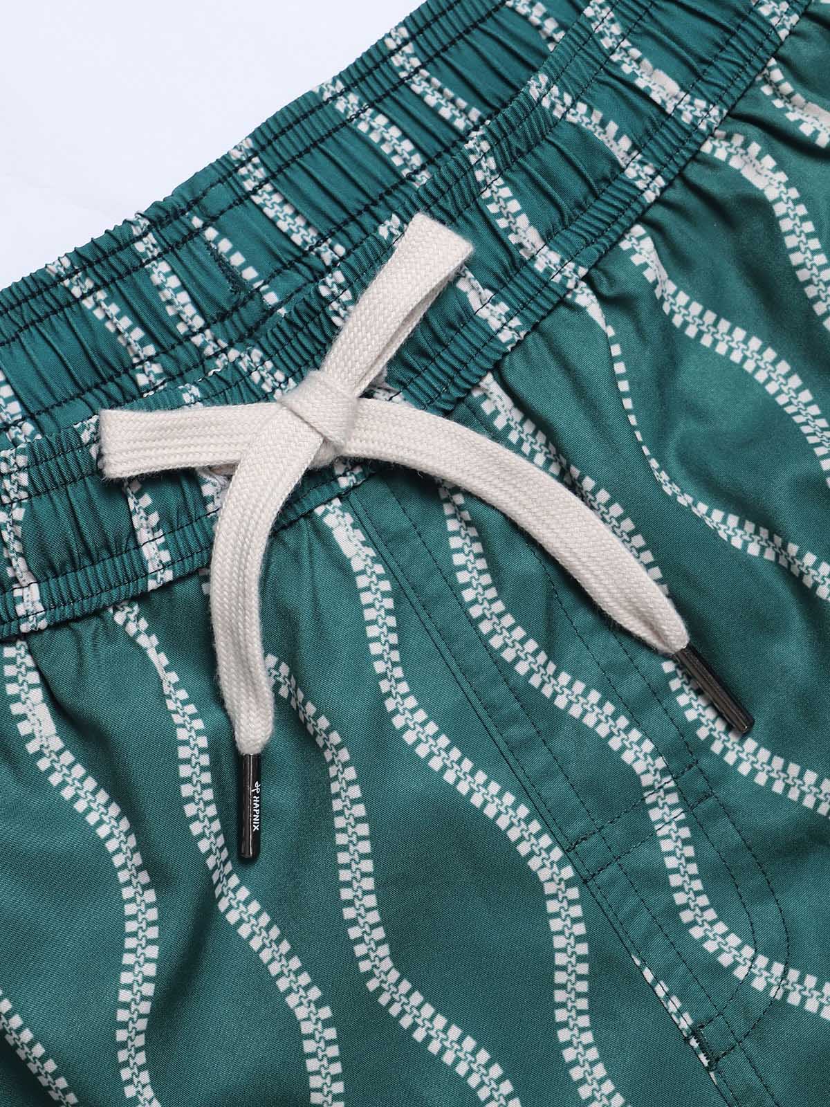 Men'S Woven Polyester-Spandex Swim Shorts Men's Beach Shorts - HAPNIXSTORE