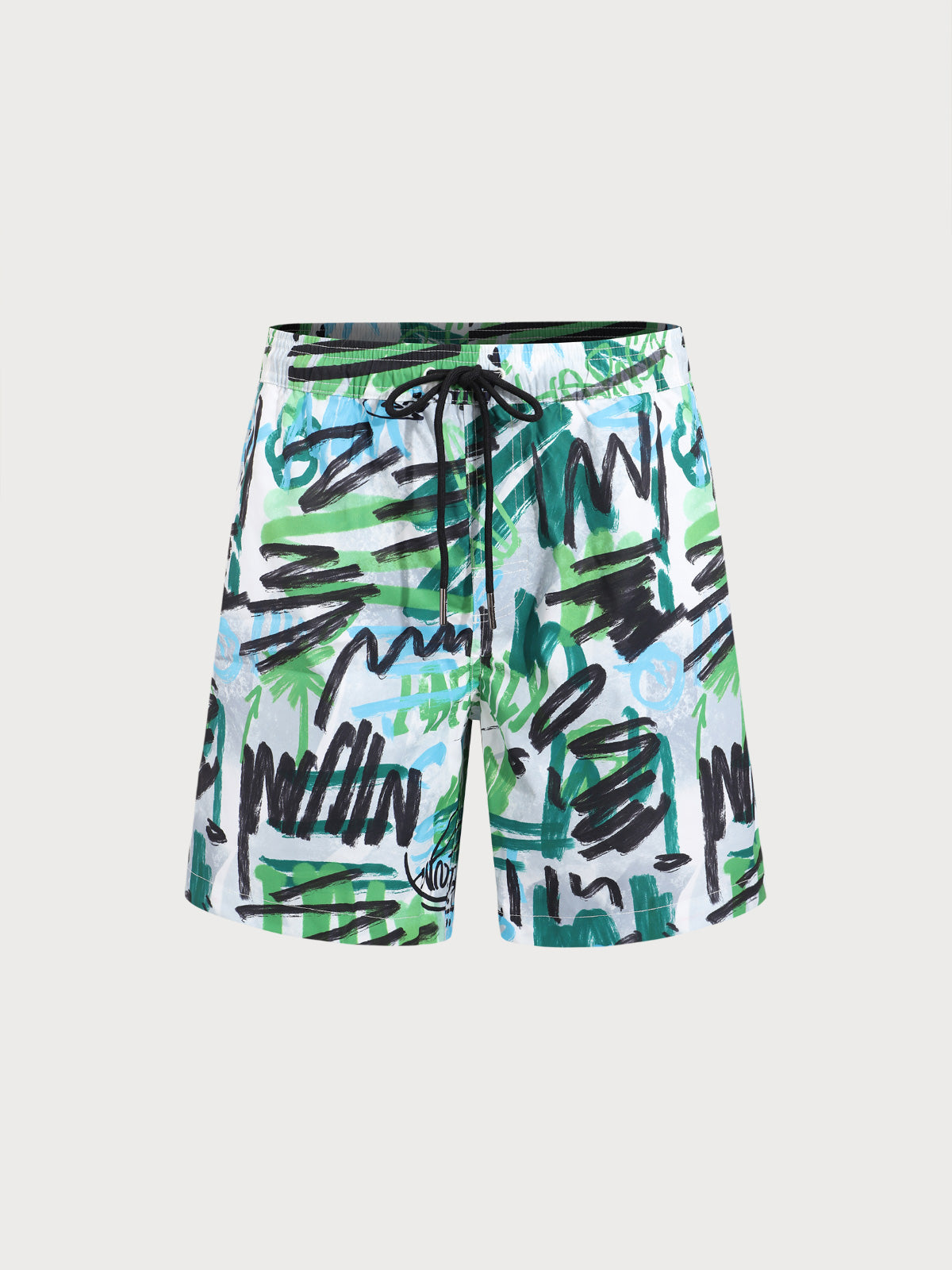 Men'S Woven Polyester Swim Shorts Men's Beach Shorts - HAPNIXSTORE