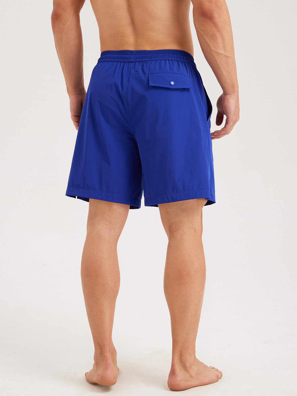 Men'S Woven Polyurethane Blend Swim Shorts Men's Beach Shorts - HAPNIXSTORE