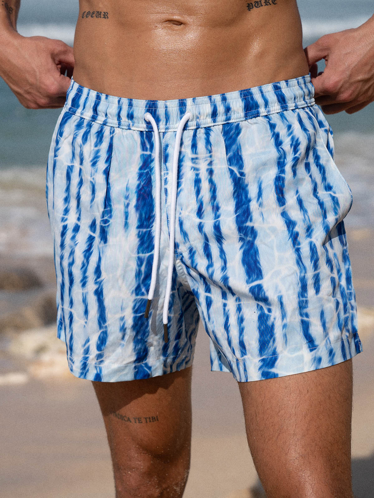 Men's woven blend swim shorts Men's Shorts - HAPNIXSTORE