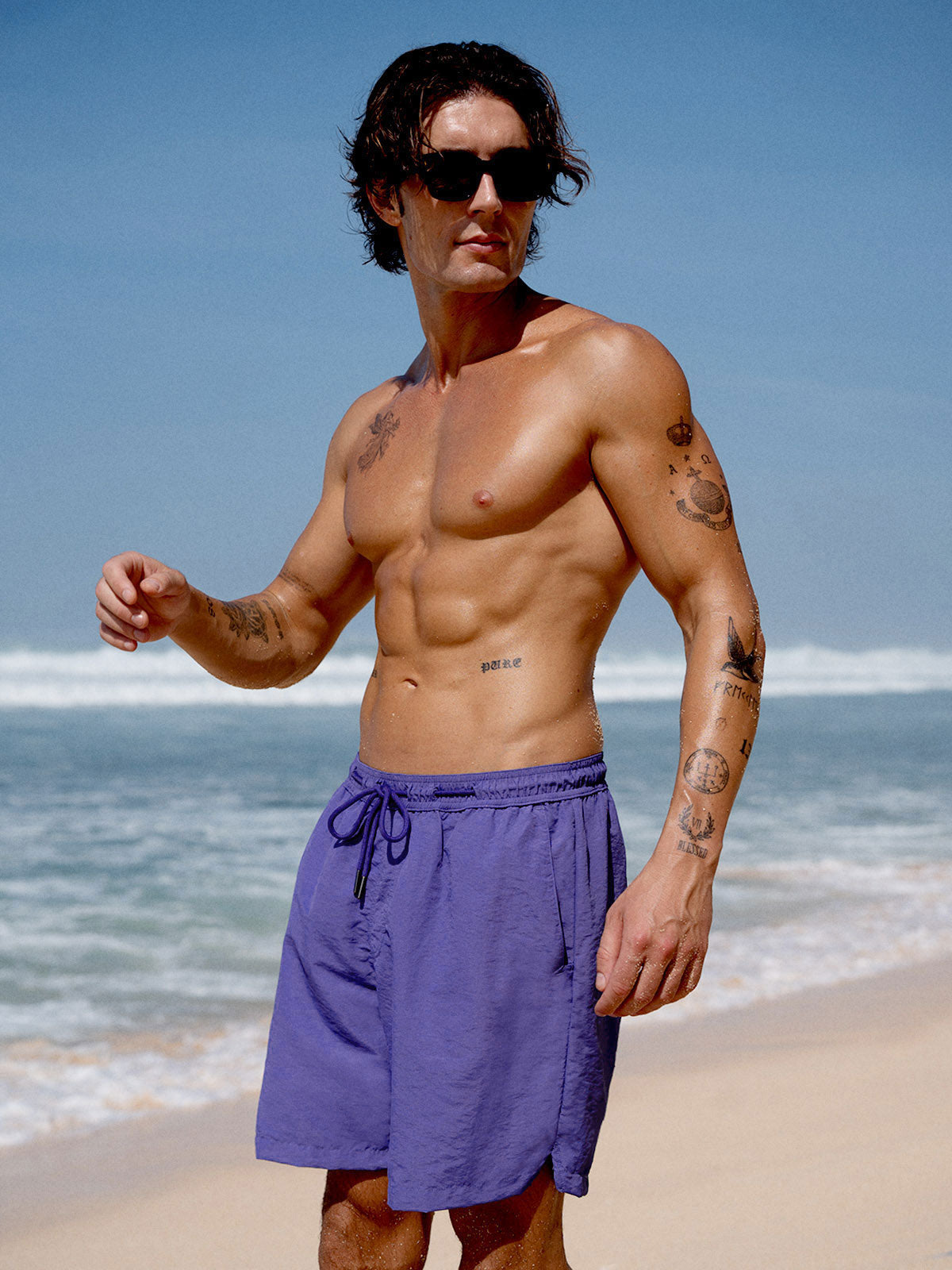 Men's Woven Nylon Swim Shorts Men's Shorts - HAPNIXSTORE