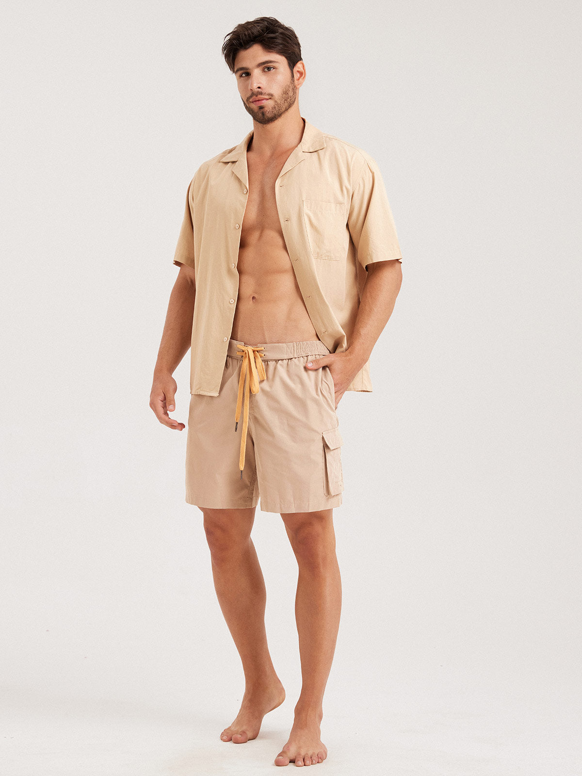 Men's Woven Polyester Swim Shorts Men's Shorts - HAPNIXSTORE