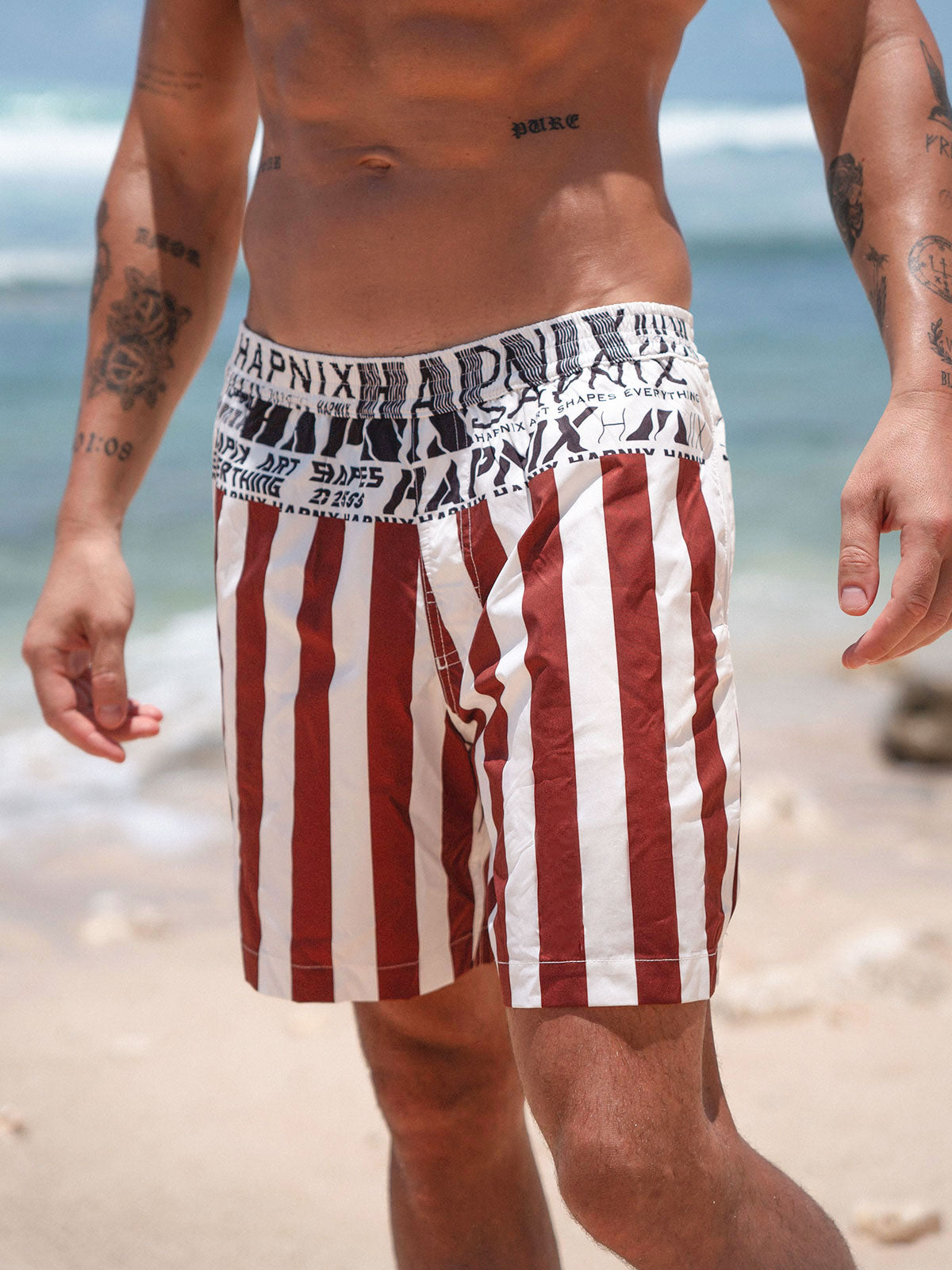 Men's Woven Polyester Swim Shorts Men's Shorts - HAPNIXSTORE