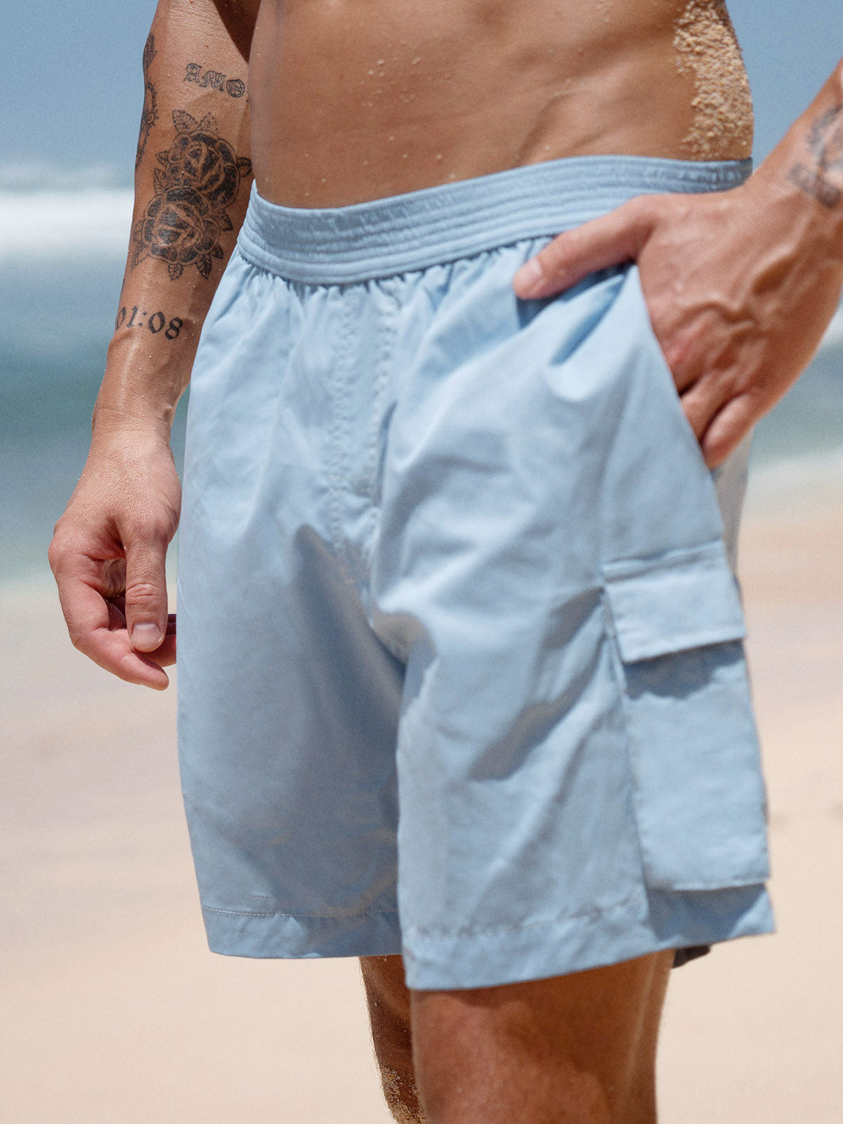 Men's Woven Polyester Swim Shorts Men's Shorts - HAPNIXSTORE