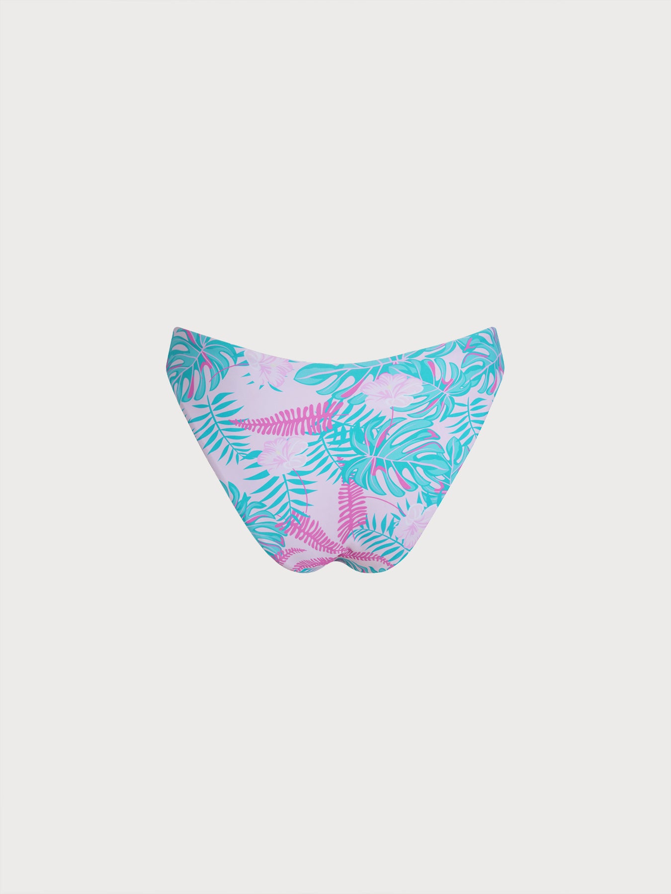 Women's Knitted Nylon Printed Bikini Bottom Bikinis - HAPNIXSTORE