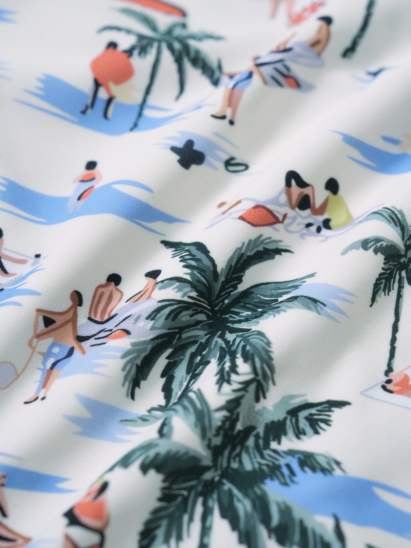 Women's Knitted Nylon Printed Bikini Bottom Bikinis - HAPNIXSTORE