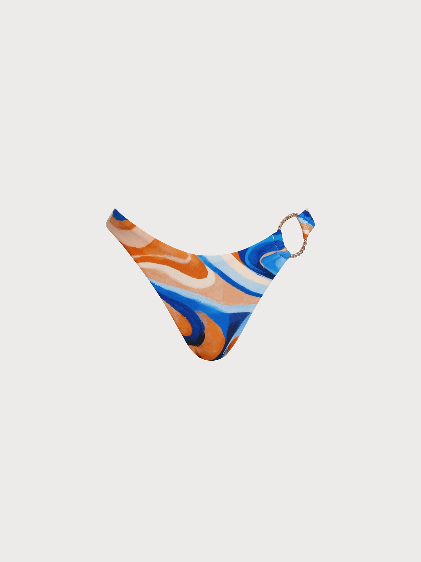 Women's Knitted Nylon Printed Bikini Bottom Bikinis - HAPNIXSTORE