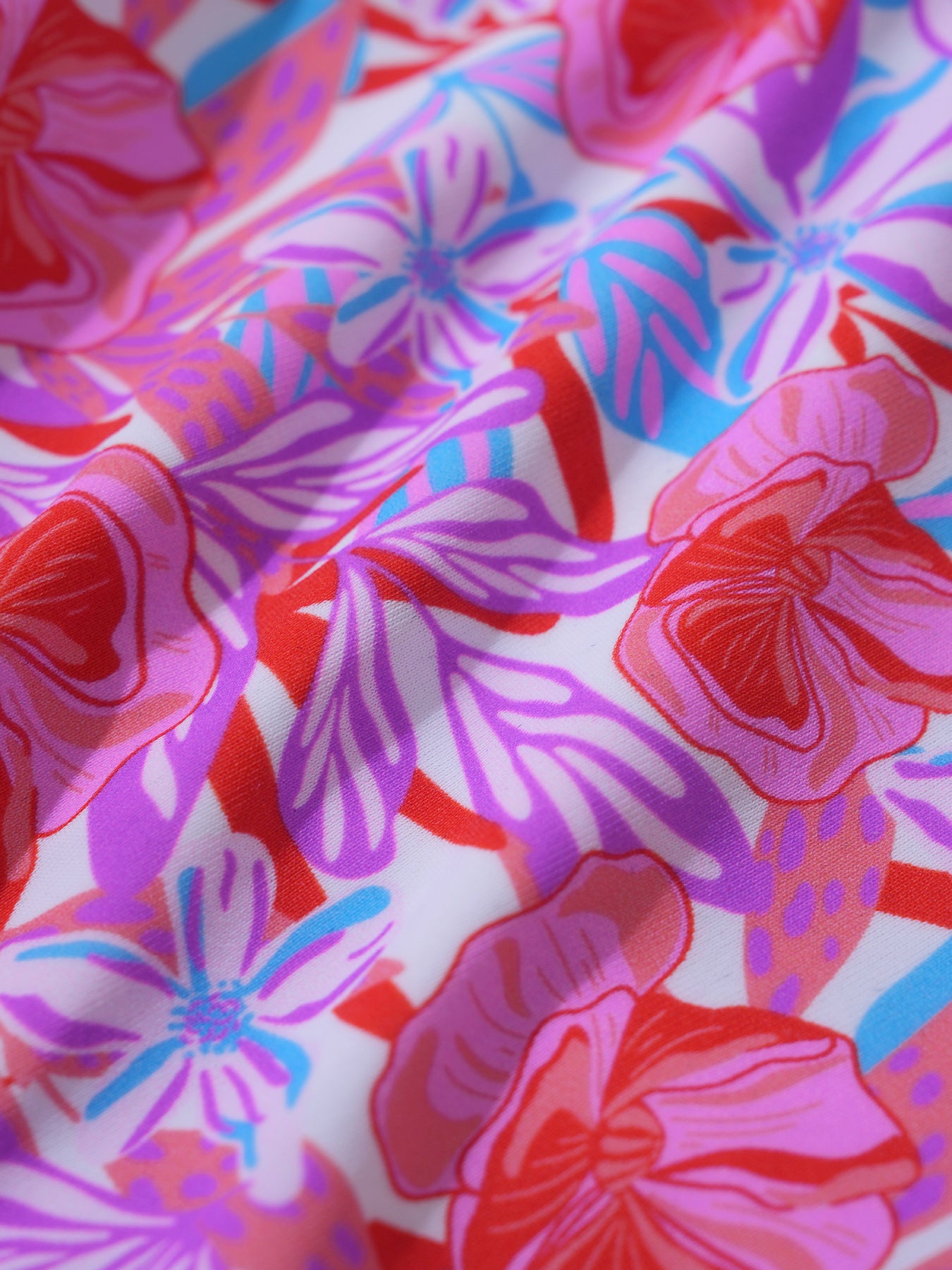 Women's Knitted Nylon Printed Bikini Top Bikinis - HAPNIXSTORE