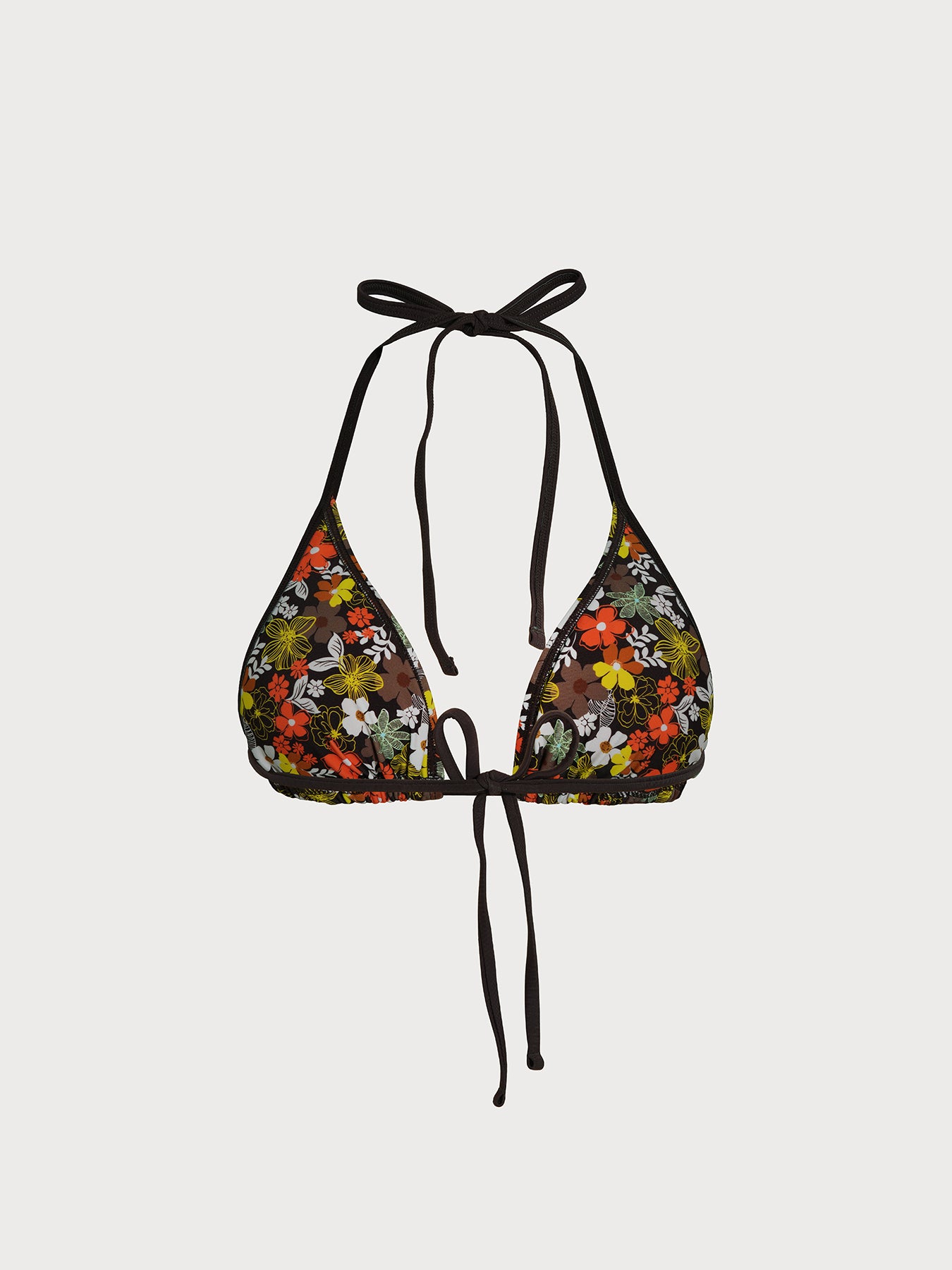 Women's Knitted Nylon Printed Bikini Top Bikinis - HAPNIXSTORE