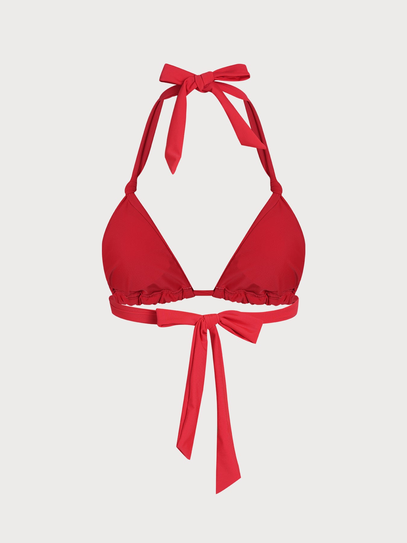 Women's Knitted Nylon Solid Color Bikini Top Bikinis - HAPNIXSTORE