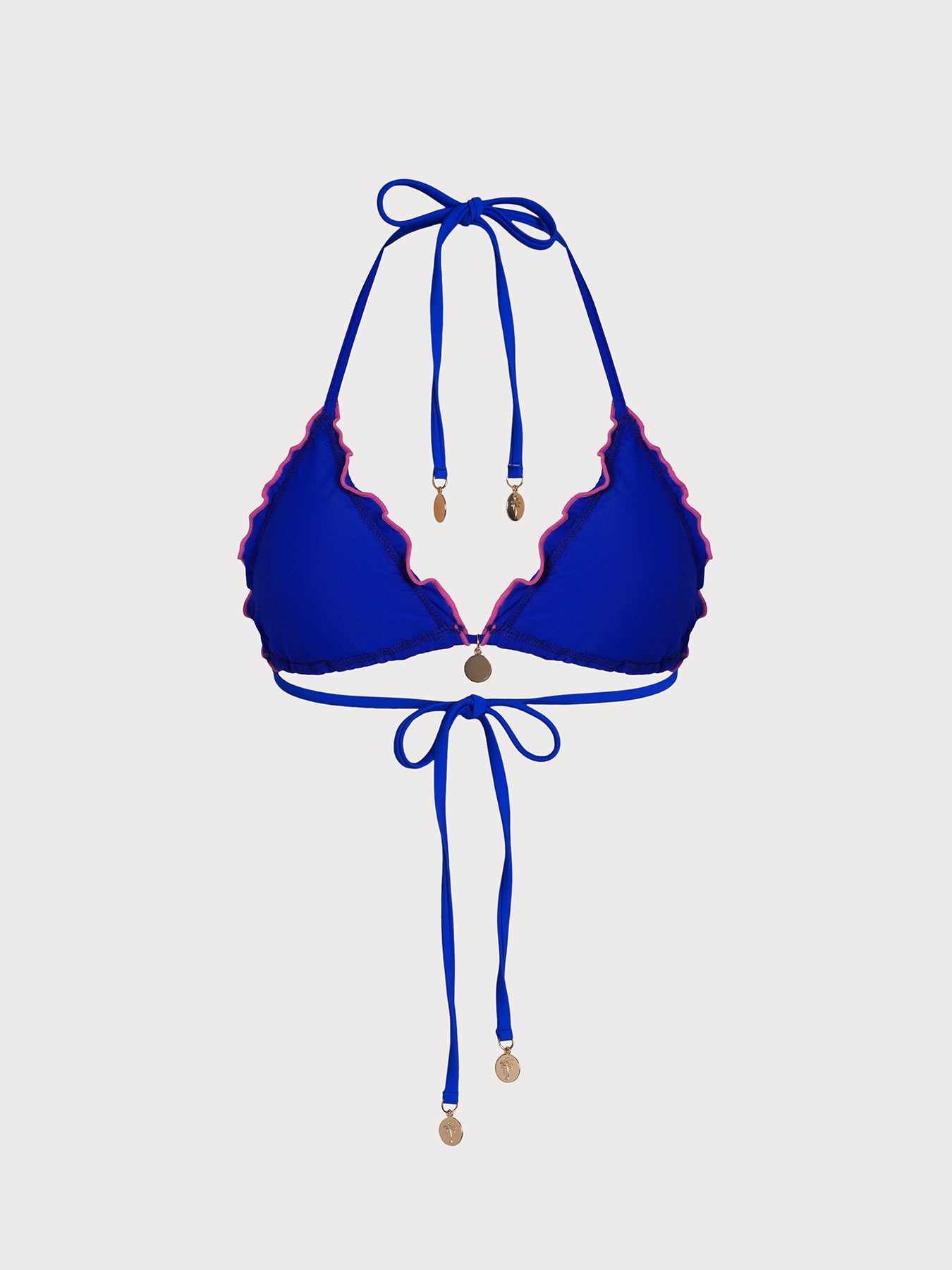 Women's Knitted Nylon Solid Color Bikini Top Bikinis - HAPNIXSTORE