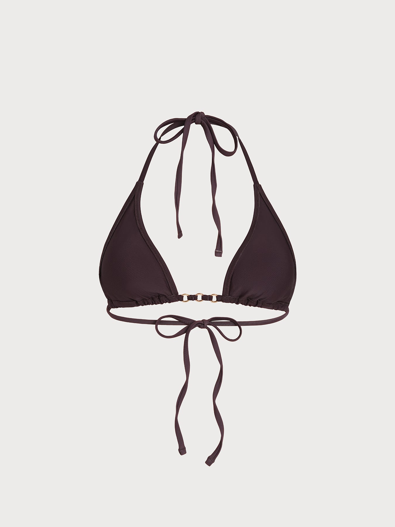 Women's Knitted Nylon Solid Color Bikini Top Bikinis - HAPNIXSTORE