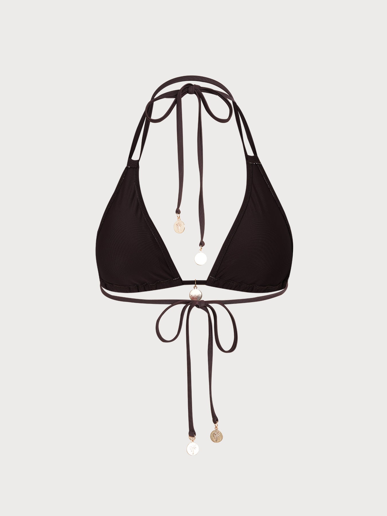 Women's Knitted Nylon Solid Color Bikini Top Bikinis - HAPNIXSTORE